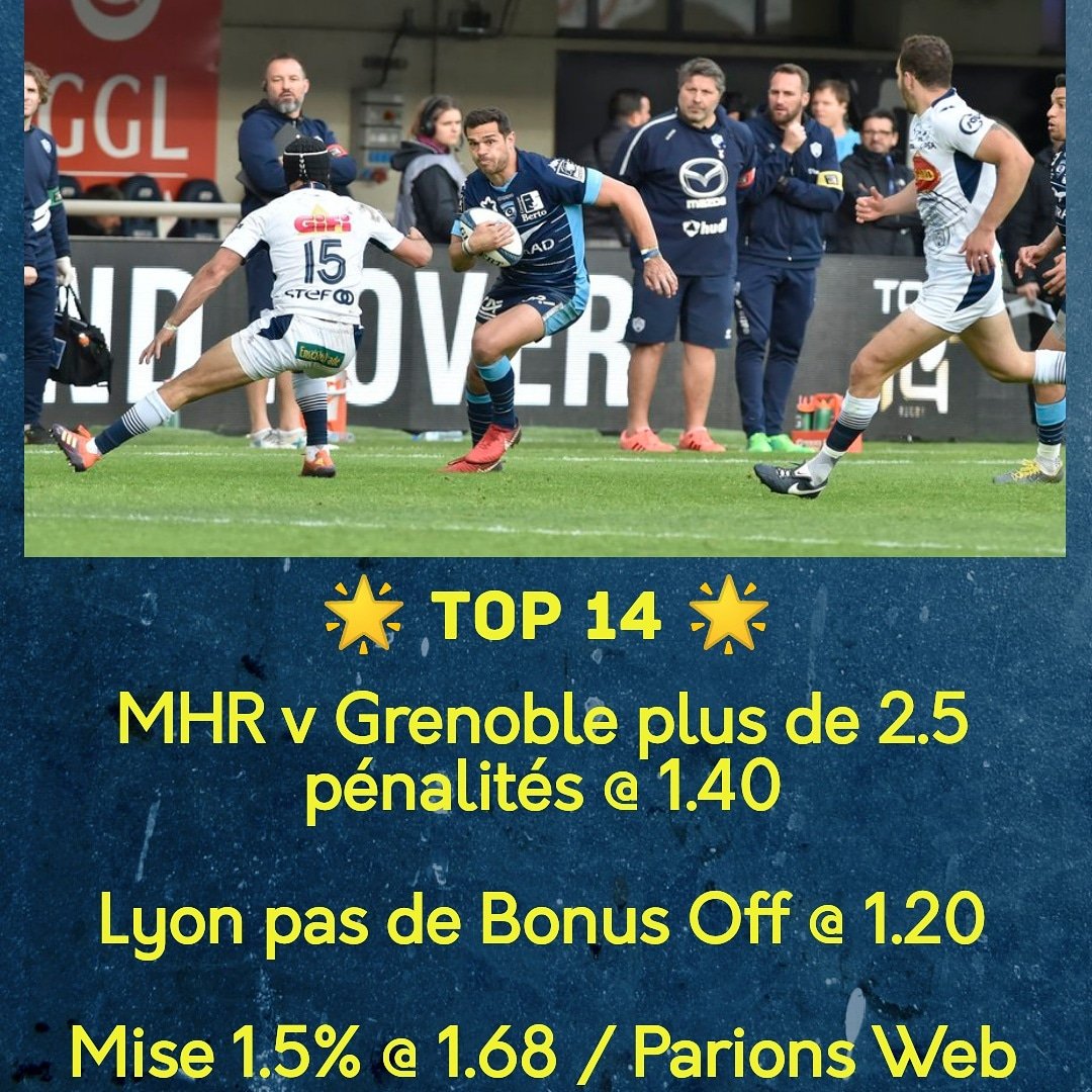 Nick_Malette's tweet photo. Notre Bet est bien parti à la mi-temps, venez suivre nos paris sur Telegram, lien ci-dessous

https://t.co/MdxKRh4kzd

#MHRFCG #SUALOU #Top14 #rugby #teamparieur #ParionsSport https://t.co/QMDYZQgm00