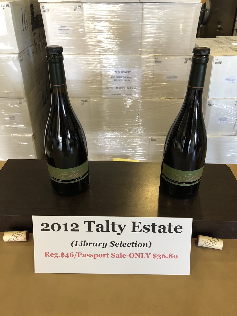 dpfaffwines's tweet photo. 20% off all wines at Talty this weekend! Come by during #dcvpassport and take advantage of this deal. Best Zin in the valley, for the best deal in the valley this weekend 🍷 https://t.co/cURa1qjodr