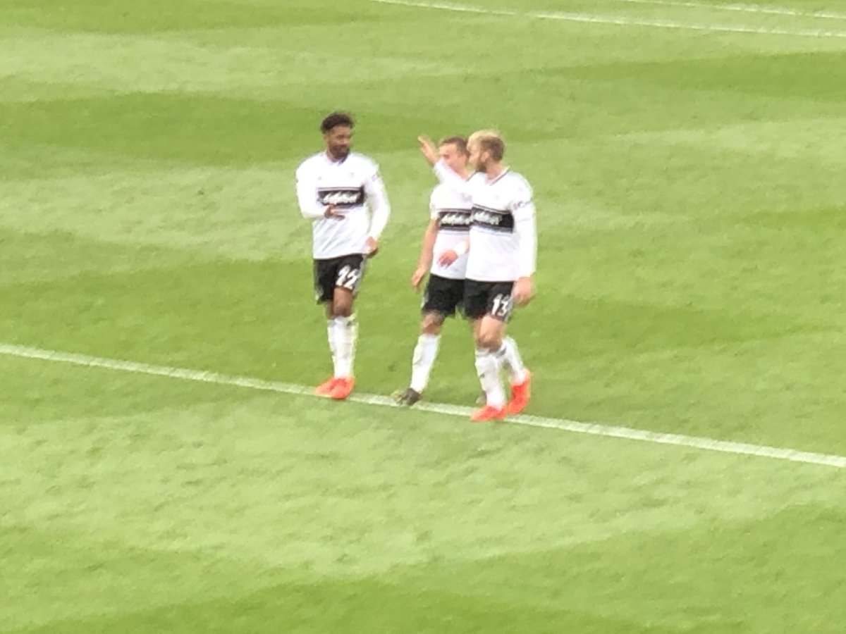 cottage_central's tweet photo. Great scenes at full time. Cairney and Gray. Mitro and the fans. Rico and the lads. Defence loving it. 

We’ve got our Fulham back #ffc https://t.co/pGi0VDgZjr