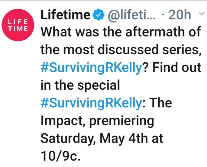 #SurvivingRKelly Photo credit/Lifetime