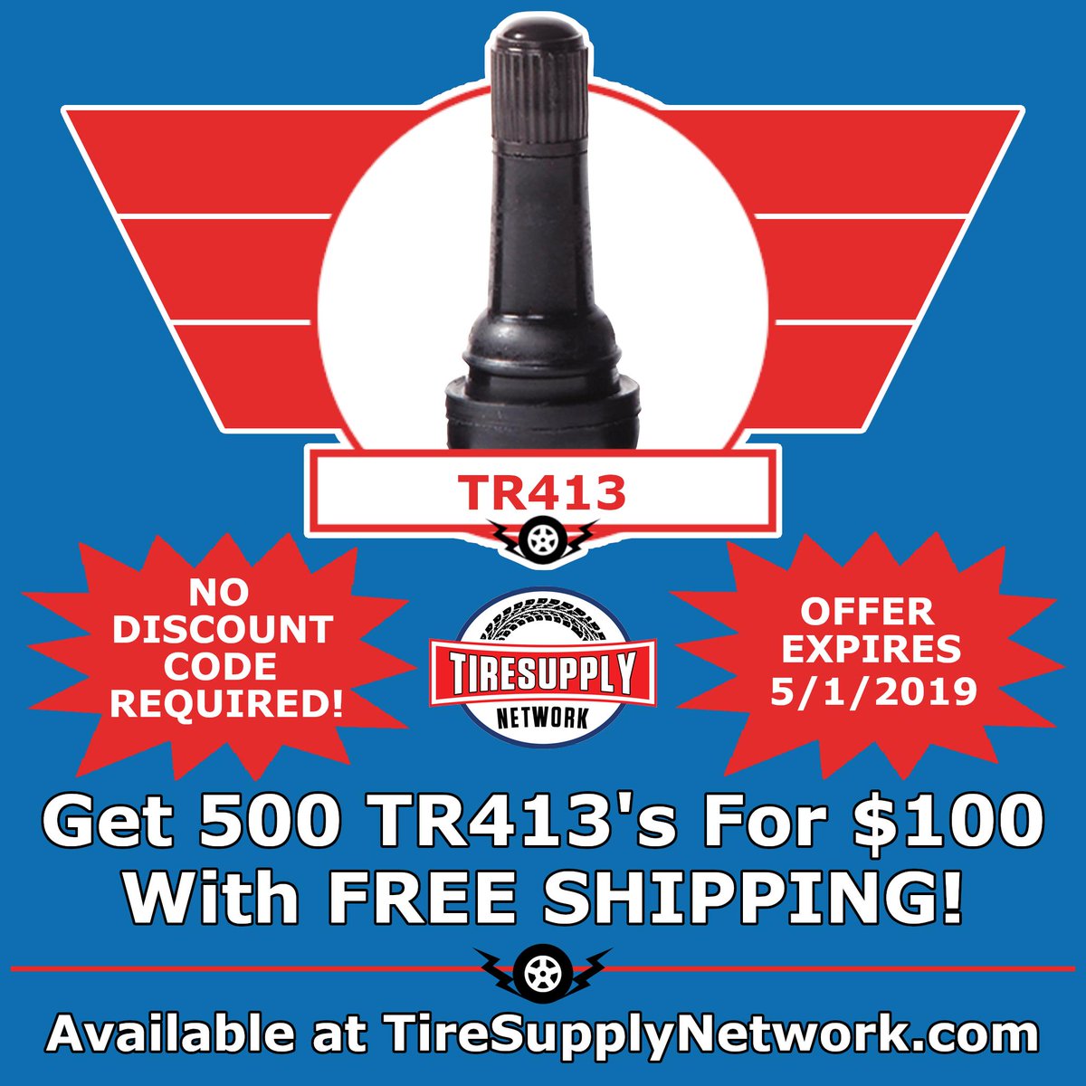 TireSupplyNet's tweet photo. Visit us at https://t.co/XwhbV7yJFf today and buy the valves here…
https://t.co/PuXsc8S8JQ
#tirerepair #tirerepairs #tiresupplies #tpms #tr413 #valvestem #valvestems #wheelweight #wheelweights #tire #tires #tiresupplynetwork https://t.co/aEzeGkWYdC