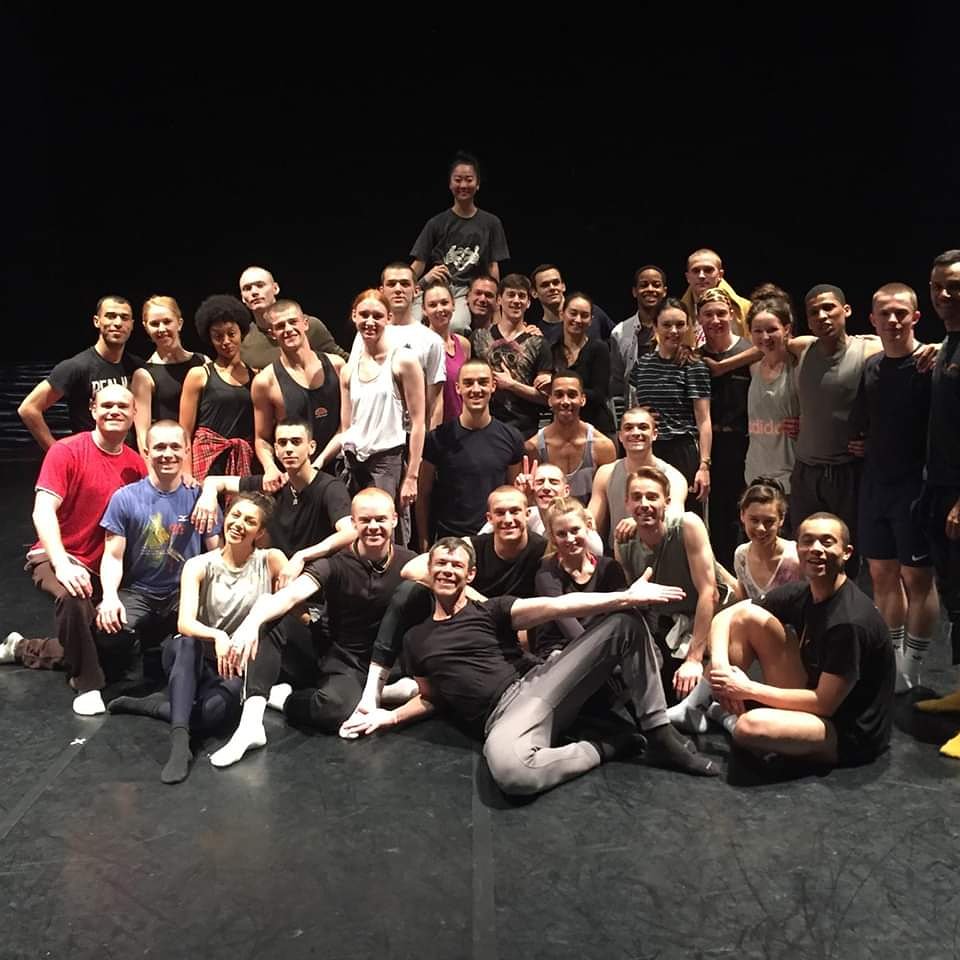 Principal Mark Pearce delivered company class this morning for <a href="/SirMattBourne/">Matthew Bourne 💙</a> <a href="/New_Adventures/">New Adventures</a>  Swan Lake cast ⭐ Mark was in the cast in 1999/2000.