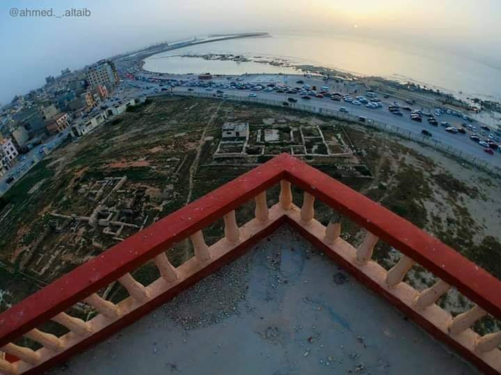 صورة جميلة لكورنيش #بنغازي من فوق المنارة ❤