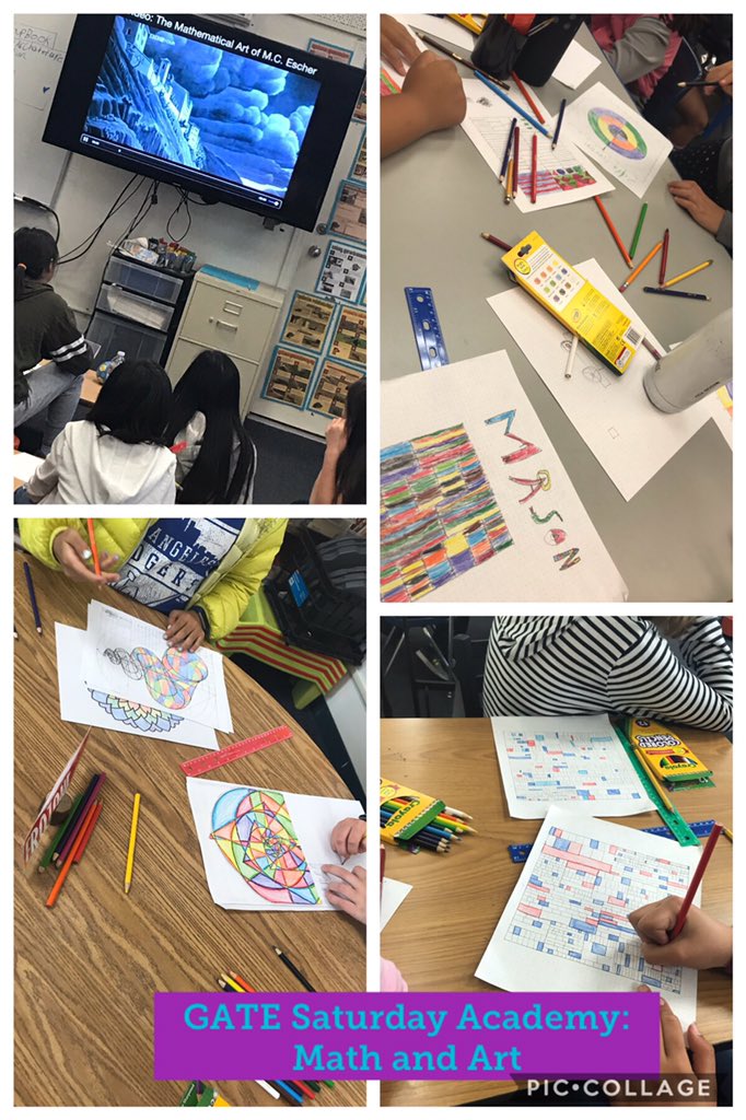Fullerton GATE (@fullertongate) on Twitter photo GATE Saturday Academy is focused on Math and Art. So much creativity! #FSDLEARNS GATE Saturday Academy is focused on Math and Art. So much creativity! #FSDLEARNS