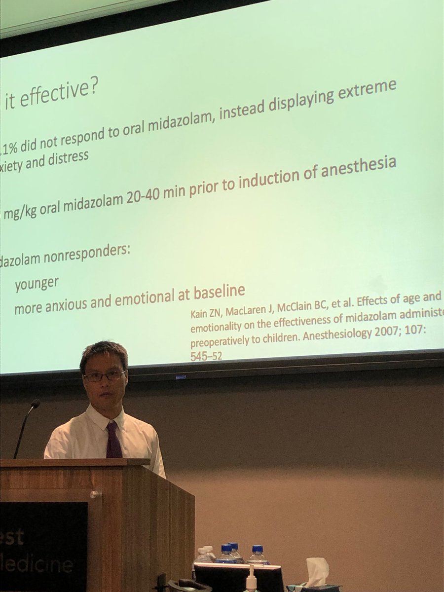 There is no talk on premedicant without mention of Dr Kain’s research! #pedsanes19 #pedsanes