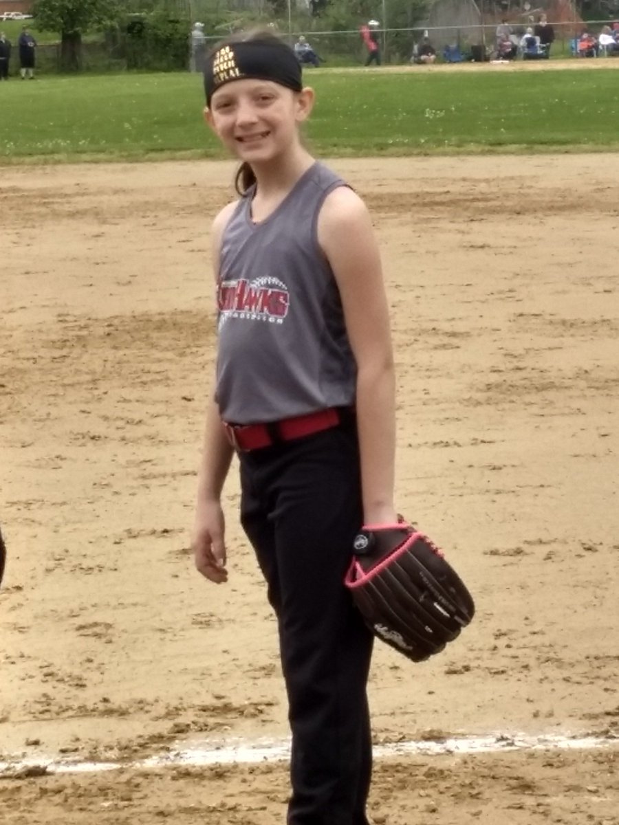 AbbieATC's tweet photo. First #Redhawks game! Go Evie! https://t.co/j399lx0gzp