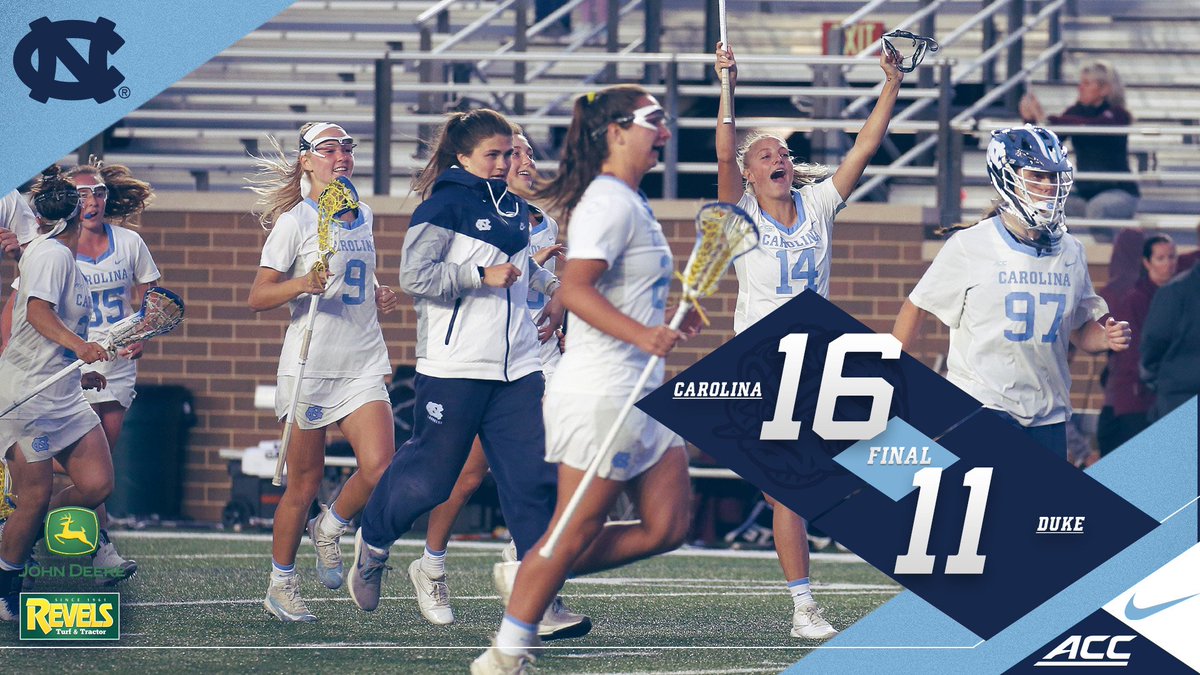 uncwlax's tweet photo. FINAL: Carolina advances to the ACC final for the fifth year in a row, will face BC on Sunday.

#GoHeels 🐏🥍 https://t.co/bS85csAQyJ