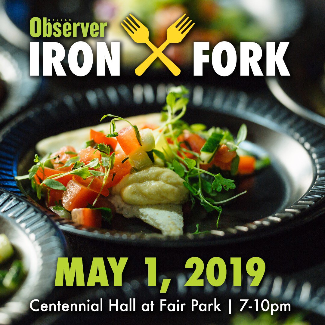 fairparkdallas's tweet photo. Foodies unite for the 9th annual @dallasobserver_ Iron Fork event at Fair Park on 5/1. Join us for food &amp; drink samples from over 40 restaurants. Use code FAIRPARK to get $10 off GA tix
Website 👉🏼 https://t.co/AUthgH90ff
🎟️ 👉🏾 https://t.co/13CB9UA3xe
#IronForkDAL https://t.co/ZeY2oJxrx4