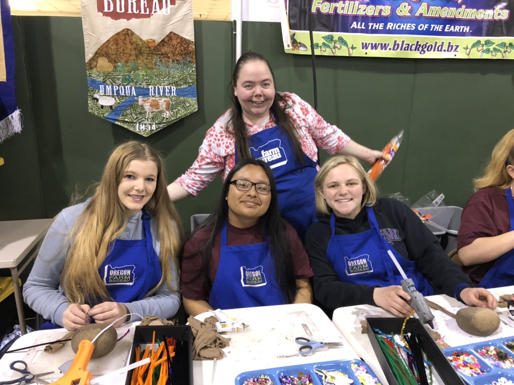 OreFarmBureau's tweet photo. Having a blast at Oregon Farm Bureau’s booth at Oregon Ag Fest! ❤️ #oregonagfest #orag #grassroots #ageducation https://t.co/cx8DtRFm7n