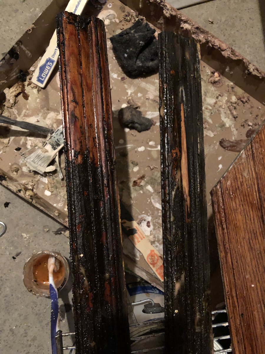 [whispers repeatedly]: Who did this to you?
Me when stripping painted 100+ year old woodwork
