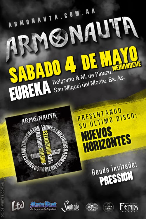 ¡Este sábado 04 nos vemos en San Miguel del Monte!
¡Los esperamos! #armonauta #rock #sabado #sanmigueldelmonte #buenosaires #metal #rockalternativo