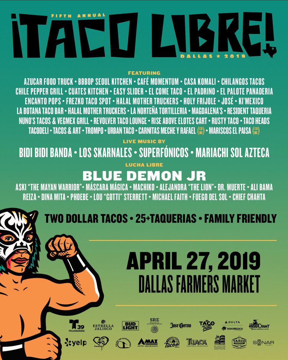 2pm: VIP gates are  OPENING! Peep the MUSIC &amp; LUCHA schedules and plan your moves! 💪🏽 Tickets are available at gates until sold out.