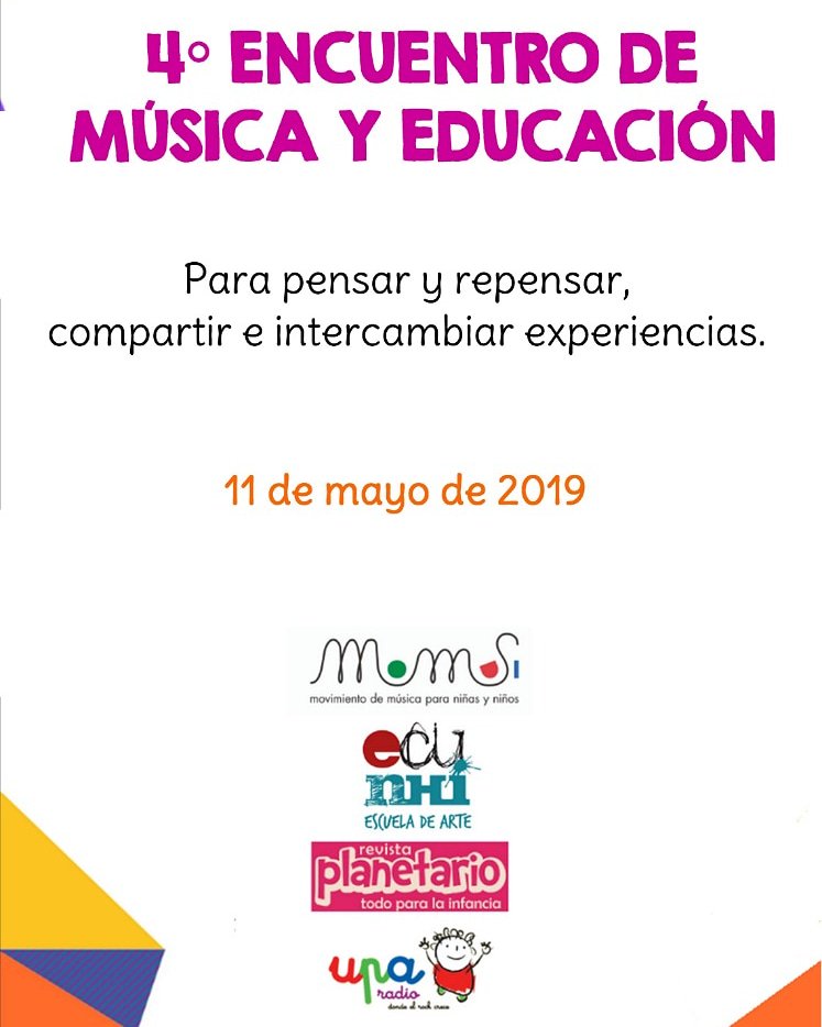 _MOMUSI's tweet photo. .Últimas semanas de Inscripción!!! 4to ENCUENTRO DE MÚSICA Y EDUCACIÓN
 talleresmomusi@gmail.com  #tallerescuela  #talleres #musica #docencia #momusi #músicaparachicos  #niñas #niños #familia #aprender  #educacion #educacioninfantil  #buenosaires #écunhi https://t.co/sftC71sEg6