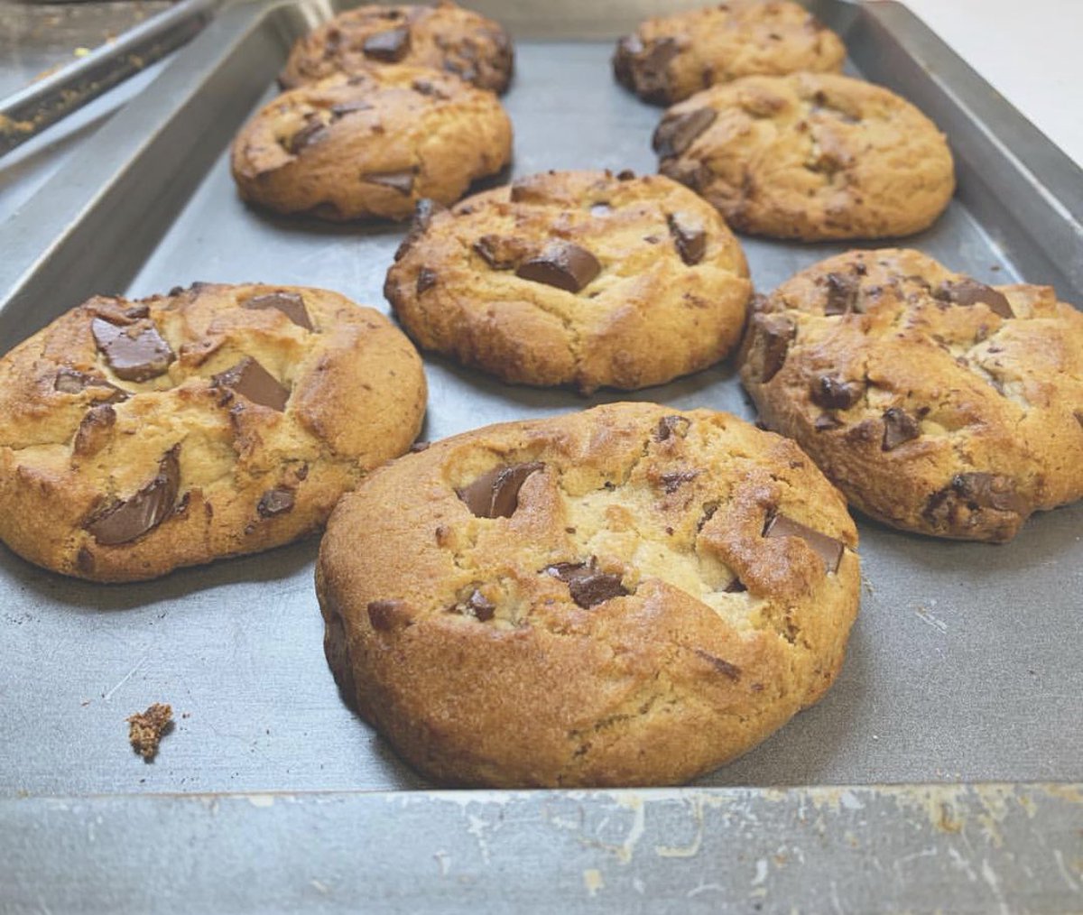 Fresh baked David’s Cookies #chocolatechunk cookies + weekend vibes via Claudia’s Grinder Shop. #lifeisgood