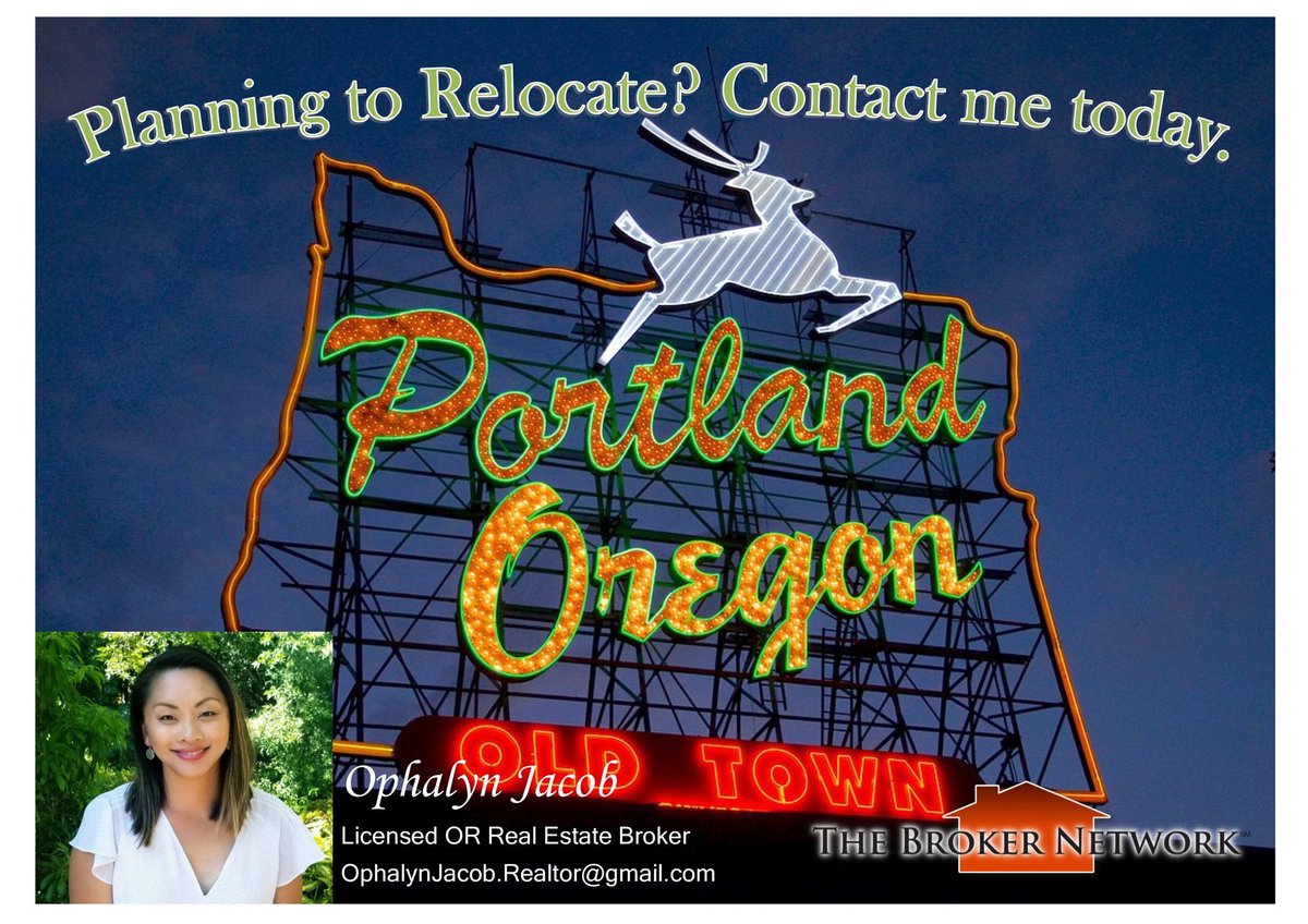 OphalynRealtor's tweet photo. If you're planning to relocate to Portland or just looking to buy or sell a home. Please give me a call.  I'll be happy to help you find the perfect home for you. #RealEstate #PdxHomes #PortlandOR #PortlandHomes #PortlandRealEstate #PdxRealEstate #BuyorSellaHome https://t.co/MZhqyLWyOj