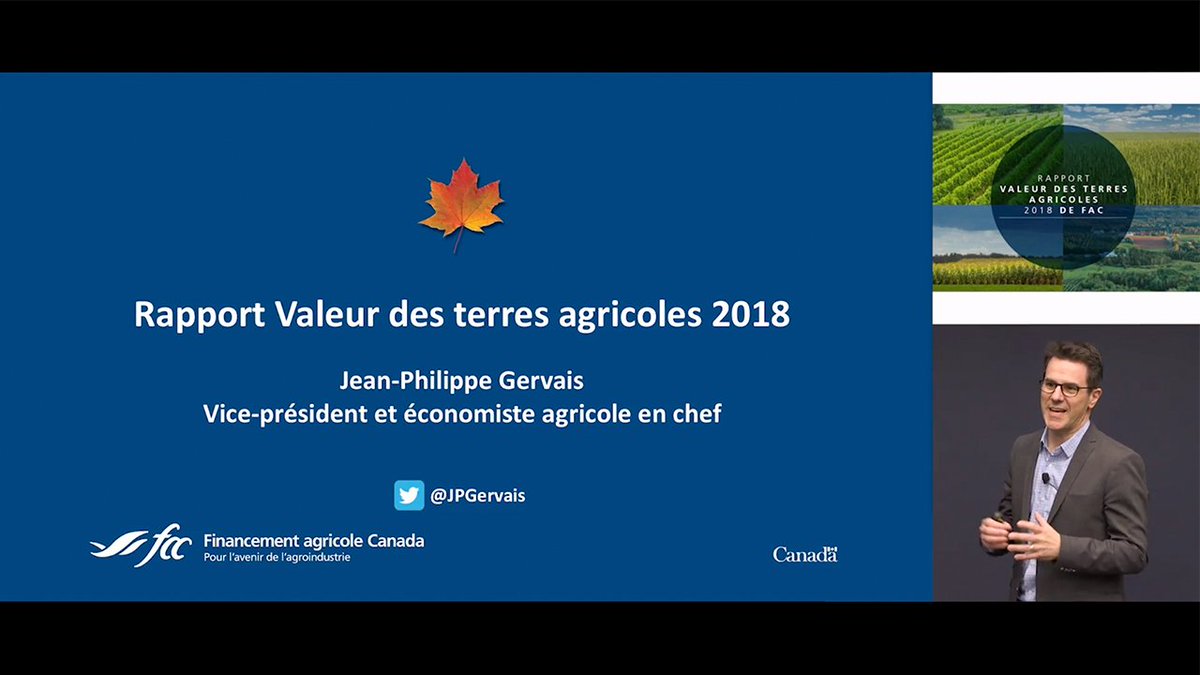 🎬 Facebook vidéo première :  Rapport Valeur des terres agricoles 2018 de FAC

Le 3 mai 2019, à 10 h, HAE, obtenez un portrait complet de la situation. <a href="/jpgervais/">J.P. Gervais</a>, économiste agricole en chef à FAC, sera en ligne pour répondre à vos questions en direct.
facebook.com/FACagriculture…
