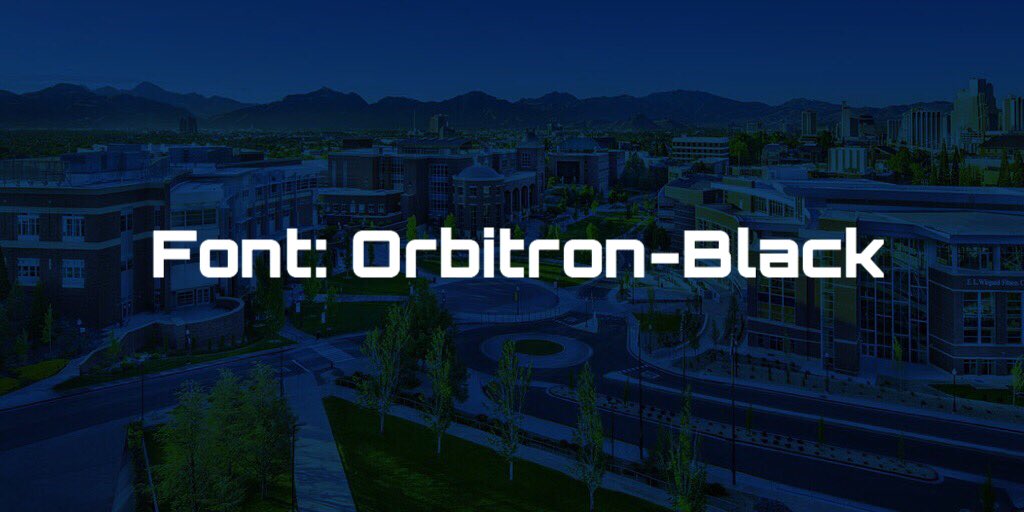 RussellReinap's tweet photo. For our 8 image tweet in #RSJ08 we had to choose a font that defined us or our school. I choose the font “Orbitron-Black” because like UNR, it’s sleek, bold, and confident. @carenroblin https://t.co/VHZMCLs9c1