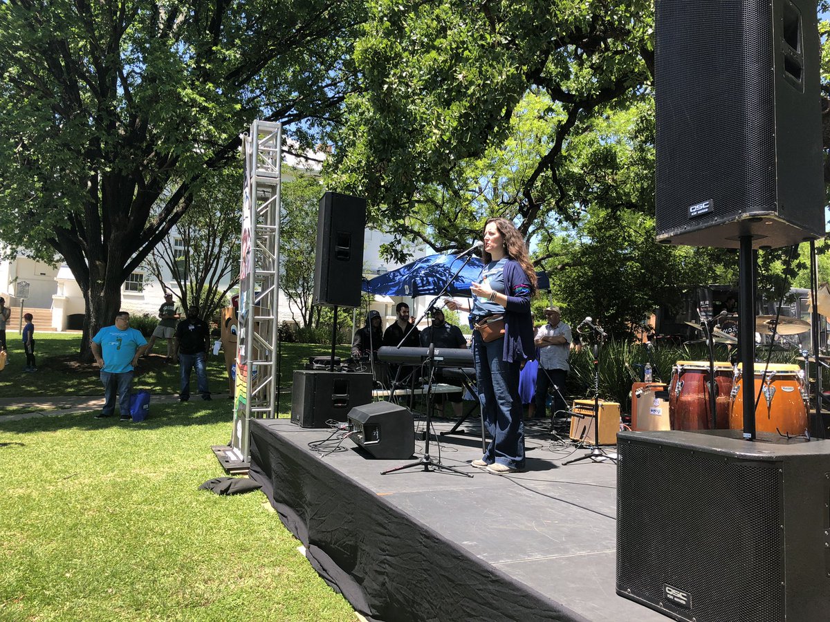 Come on out to <a href="/HustonTillotson/">Huston-Tillotson</a> to celebrate <a href="/EarthDayATX/">EarthDayATX</a> today. It is a beautiful day to learn more about Mother Earth and hear some great music. Thx <a href="/austinenergy/">Austin Energy</a> for sponsoring!