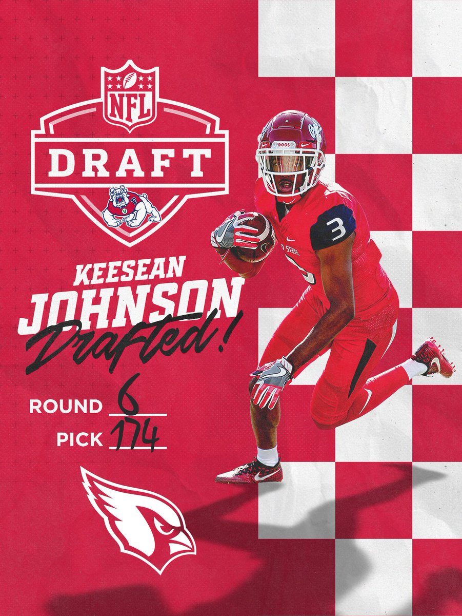 DRAFTED‼️ The Bulldogs' all-time leader in career receptions (275) and career receiving yards (3,463) is selected by the <a href="/AZCardinals/">Arizona Cardinals</a> with the first pick of the 6th round‼️ #GoDogs #NFLDraft