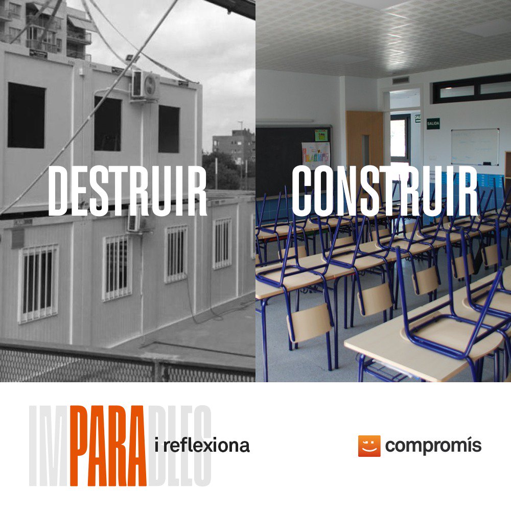 compromisBRG's tweet image. Destruir o construir? Para i reflexiona.

#ReflexionaAmbCompromís