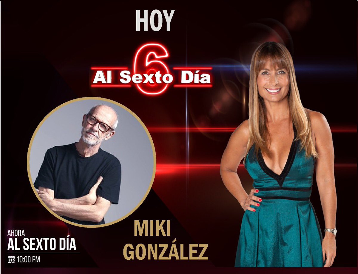 Gente linda, esta noche estaré en <a href="/alsextodia/">Al Sexto Día</a> por Panamericana Televisión.
