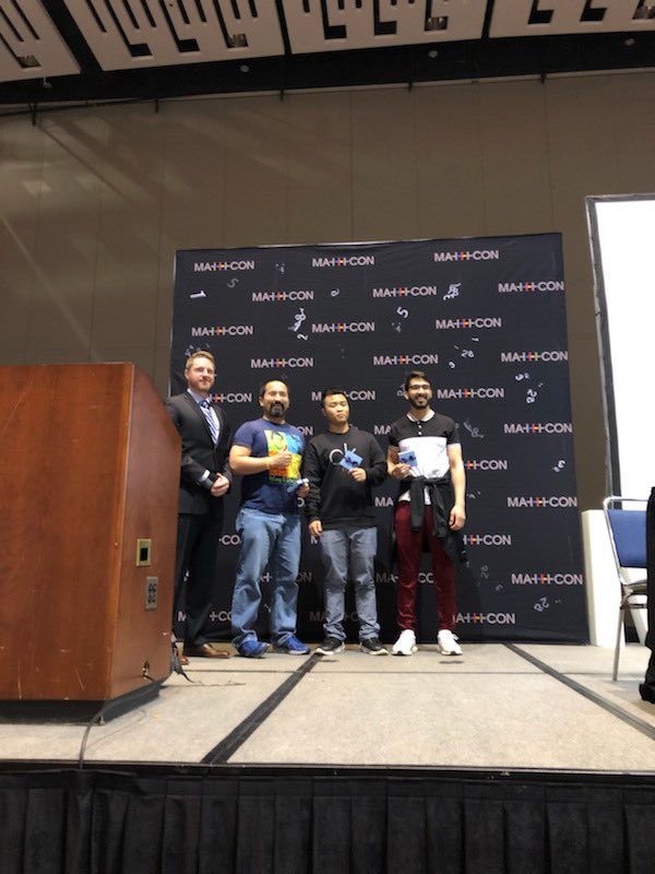 Sneller314's tweet image. While the kids are away, the adults will play! 2nd in parent/teacher Game of 24, 3rd in Rubik’s cube while the kids are taking the MathCON Final Test. So awesome to be around so many people that will always love math! #MISDGT #MyMISD #MathCON2019