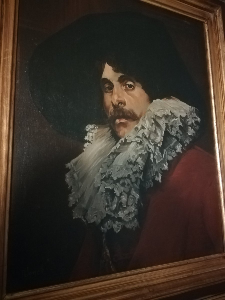 IdotCatherine's tweet photo. Bouteille à la mer : Petit trésor d'héritage, recherche du peintre originaire #peintre #généalogie #portrait #artiste #XVIIème #fraise #colerette #jenck #écoleboulle #chapeau #hommeauchapeau https://t.co/v4NP0c50mQ