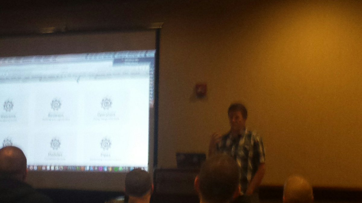FunctionalKnox's tweet image. Wrapping up #LambdaSquared with @redrapids talking about beautiful systems with @elixirlang, Layers, and OTP