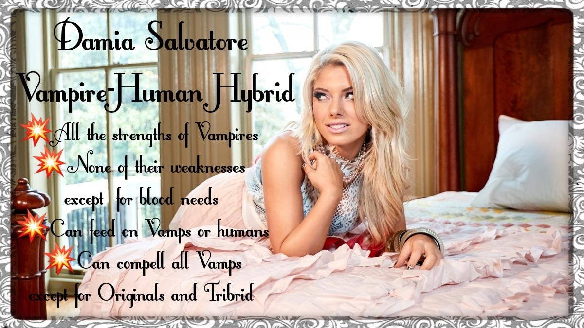 Mystic Diary. Parody. (@mysticdiary) on Twitter photo Meet the Salvatore Twins, Stefani <a href="/BunniesNDiary/">Stefanie Salvatore π // Radiant Parody</a> and Damia <a href="/RadiantDeviant/">Damia Salvatore β // #Radiant Parody</a>. They are Hybrids, Vampire and Human, due to Hope's blood being in their system when they died. And feed from their dad Damon to complete transition. However, The Archangel Michael fed Stefani his grace... Meet the Salvatore Twins, Stefani <a href="/BunniesNDiary/">Stefanie Salvatore π // Radiant Parody</a> and Damia <a href="/RadiantDeviant/">Damia Salvatore β // #Radiant Parody</a>. They are Hybrids, Vampire and Human, due to Hope's blood being in their system when they died. And feed from their dad Damon to complete transition. However, The Archangel Michael fed Stefani his grace...