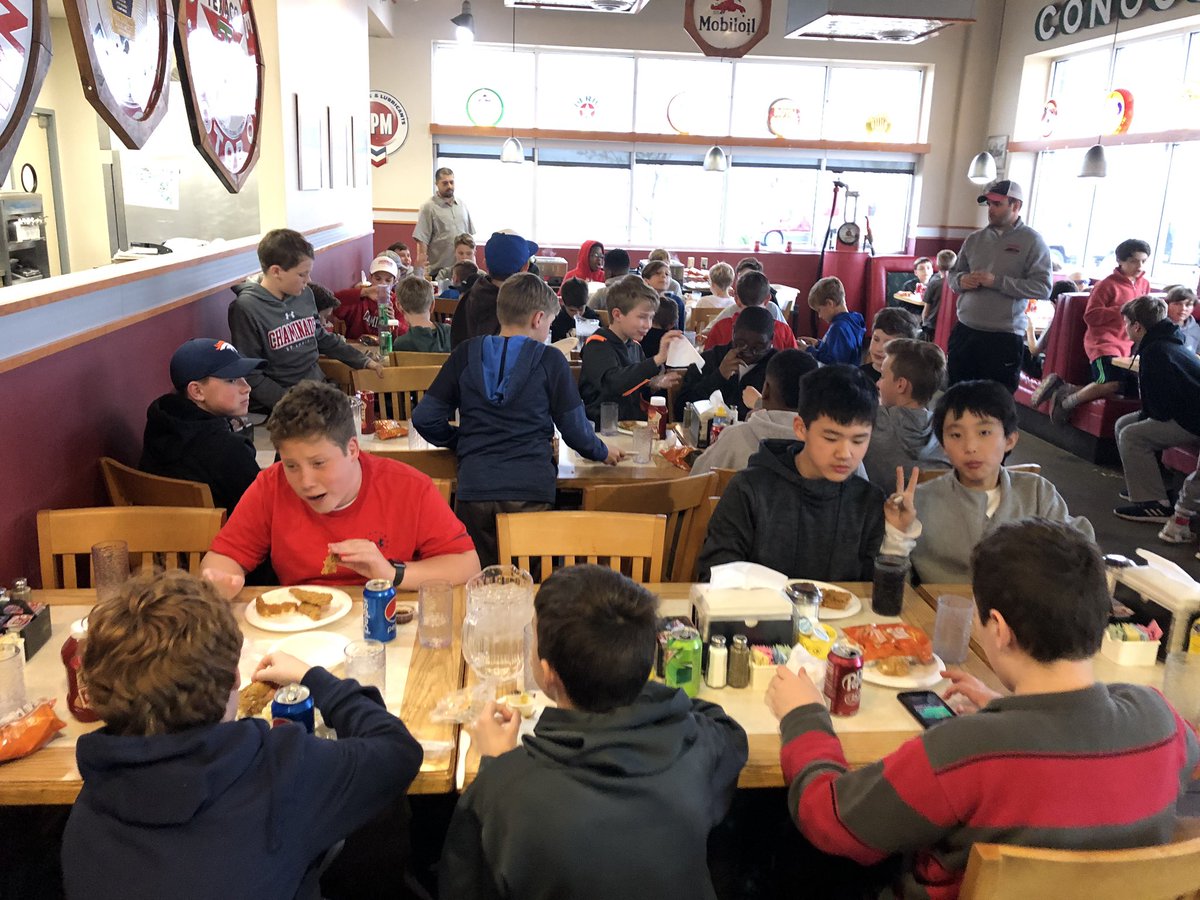 CCPWyoming's tweet photo. After celebrating mass together, the boys enjoyed a delicious buffet dinner https://t.co/tFkawmJnN7