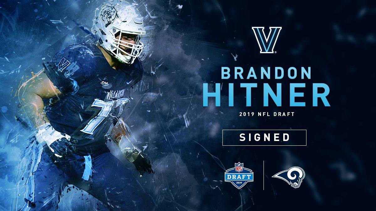 Villanova Football (@novafootball) on Twitter photo Signed!
<a href="/BrandonHitner/">Brandon Hitner</a> is headed to <a href="/RamsNFL/">Los Angeles Rams</a>!
#TapTheRock | #ProCats | #NFLDraft Signed!
<a href="/BrandonHitner/">Brandon Hitner</a> is headed to <a href="/RamsNFL/">Los Angeles Rams</a>!
#TapTheRock | #ProCats | #NFLDraft