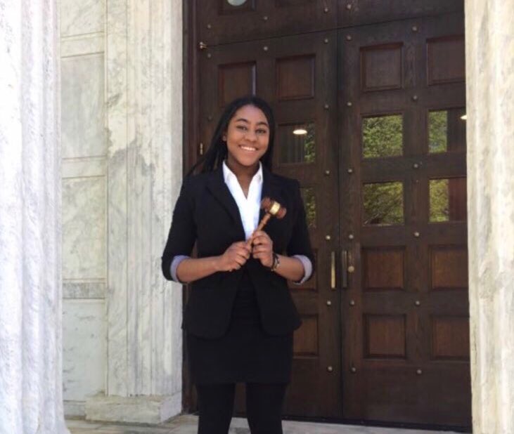 SemMockTrial's tweet photo. Congrats to Jillayne Gumbs for winning one of only fourteen Top Attorney Awards @PrincetonMT’s Spring Moot Court Tournament! #GirlPower #NextStopGladiator https://t.co/arnkKbHJVk