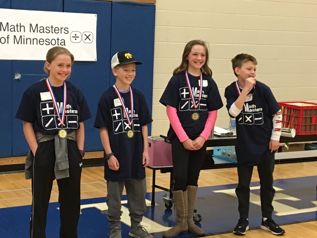 Also want to give a shoutout to the amazing <a href="/StorminatPV/">Pleasantview</a> and <a href="/missheightselem/">MHES Elementary</a> Ss for individual and team awards at this mornings MathMasters competition #proud #mathrocks