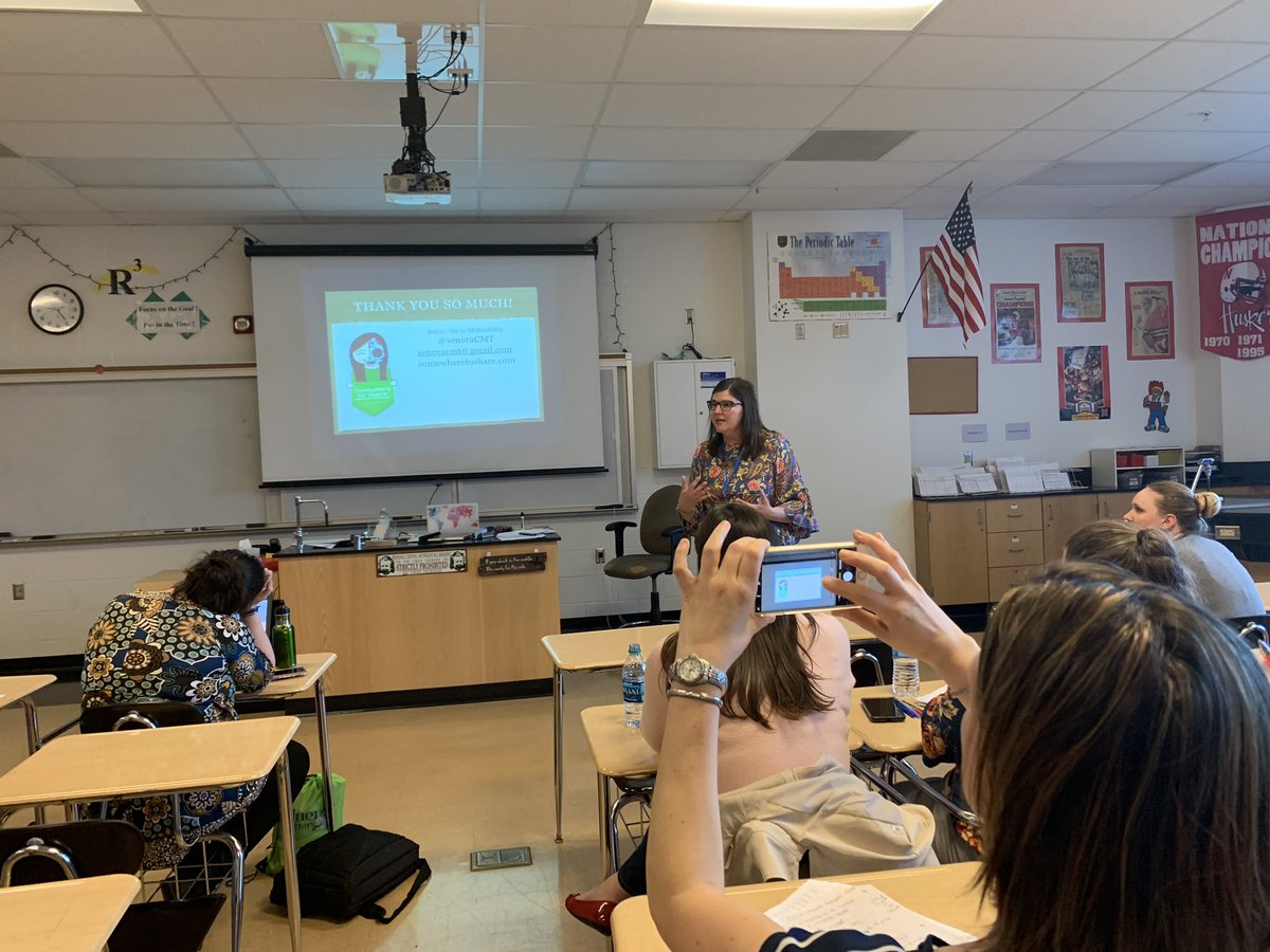 MmeGoodenough's tweet photo. @senoraCMT just changed my LIFE! I cannot wait to implement SDGs into my curriculum #MittenCI19 https://t.co/VT3MAGzg4p