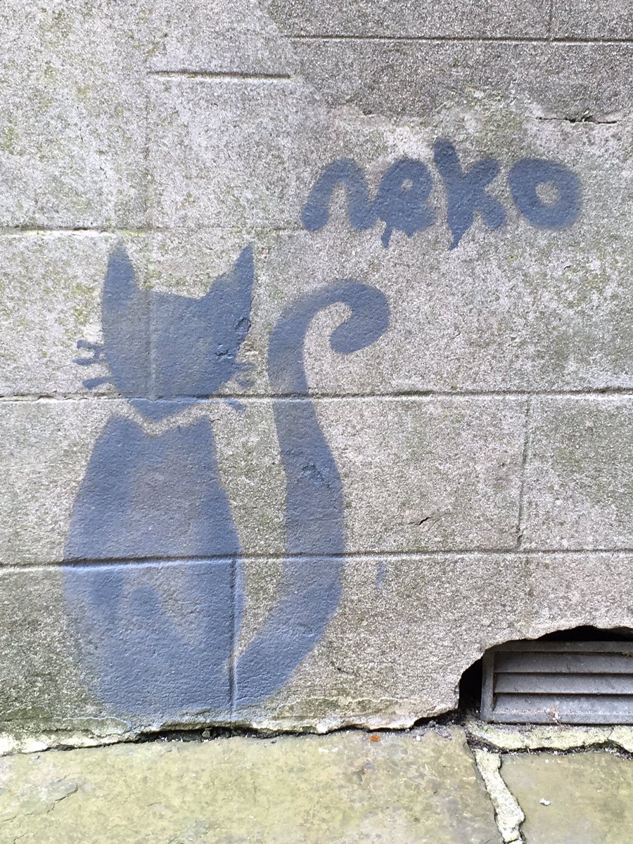 OrkneyGraffiti's tweet photo. #Graffiti Victoria Street, #Kirkwall, #Orkney 12.09.2016 and 18.04.2019 #neko https://t.co/zolYzG7Zn1