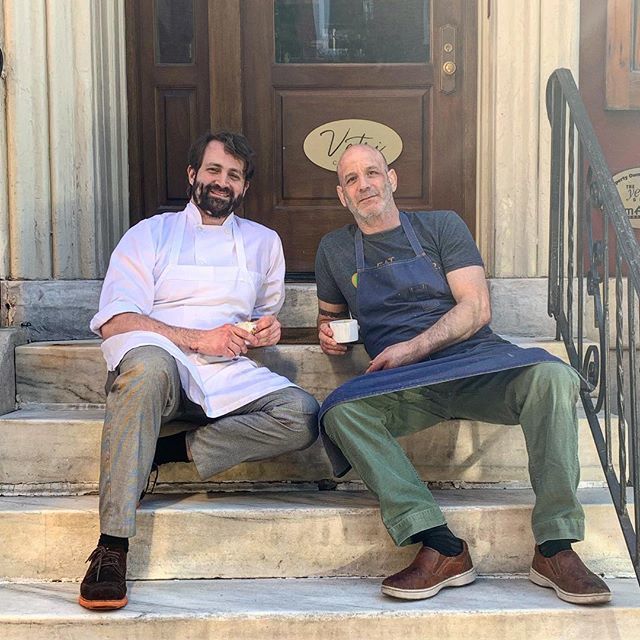 marcvetri's tweet photo. The prodigal son returns! Dinner tonight for @vetricommunity #eattoempower with @adamleonti !!! Gonna be amazing. Hope to see everyone later at Cherry St Pier for the event!!! #stoopin https://t.co/Vc3lx4IFoS https://t.co/oxPTVVcvJ5