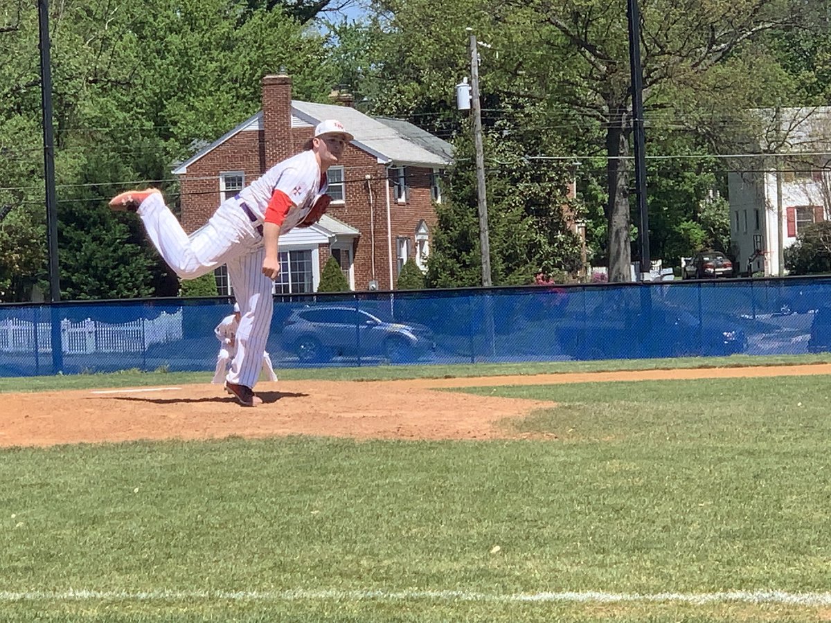 PaulSilder's tweet image. Nice outing today for @J_silder17, striking out 6 and scattering 6 hits over 4.2 innings as @DeMathaBaseball defeats Bishop O’Connell 2-1 today in Arlington. #OneDeMatha #PrimeFam