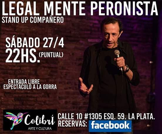 StandUpLaPlata's tweet photo. #Hoy @LegalStandUp hace #LegalMentePaeronista en #LaPlata Calle 59 y 10. A la gorra. https://t.co/hR20QHElq3
