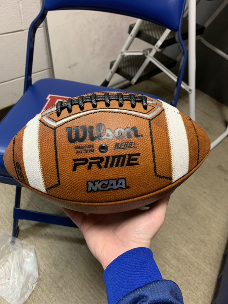 RHSPiratesFball's tweet photo. New game balls are in, prepped and ready for the season!! #PiratePride #GSTPrime @Wilson_Football https://t.co/VwCQAdwWKs