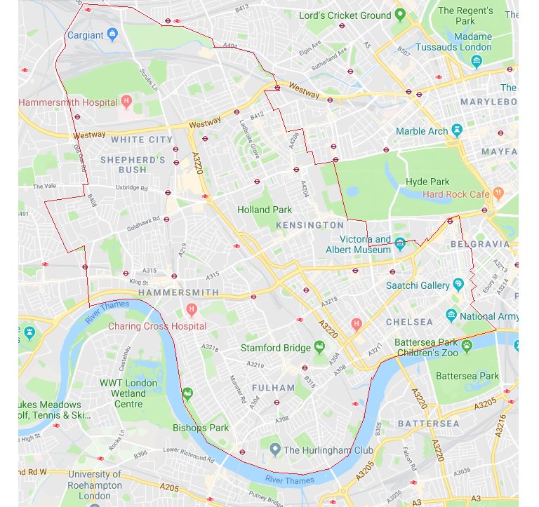 A section 60 has been put in place in the Shepherd's Bush and Kensington area until 07.00hrs tomorrow (28 April). This is following a double stabbing near Shepherd's Bush underground station. The condition of the two victims is non life-threatening.