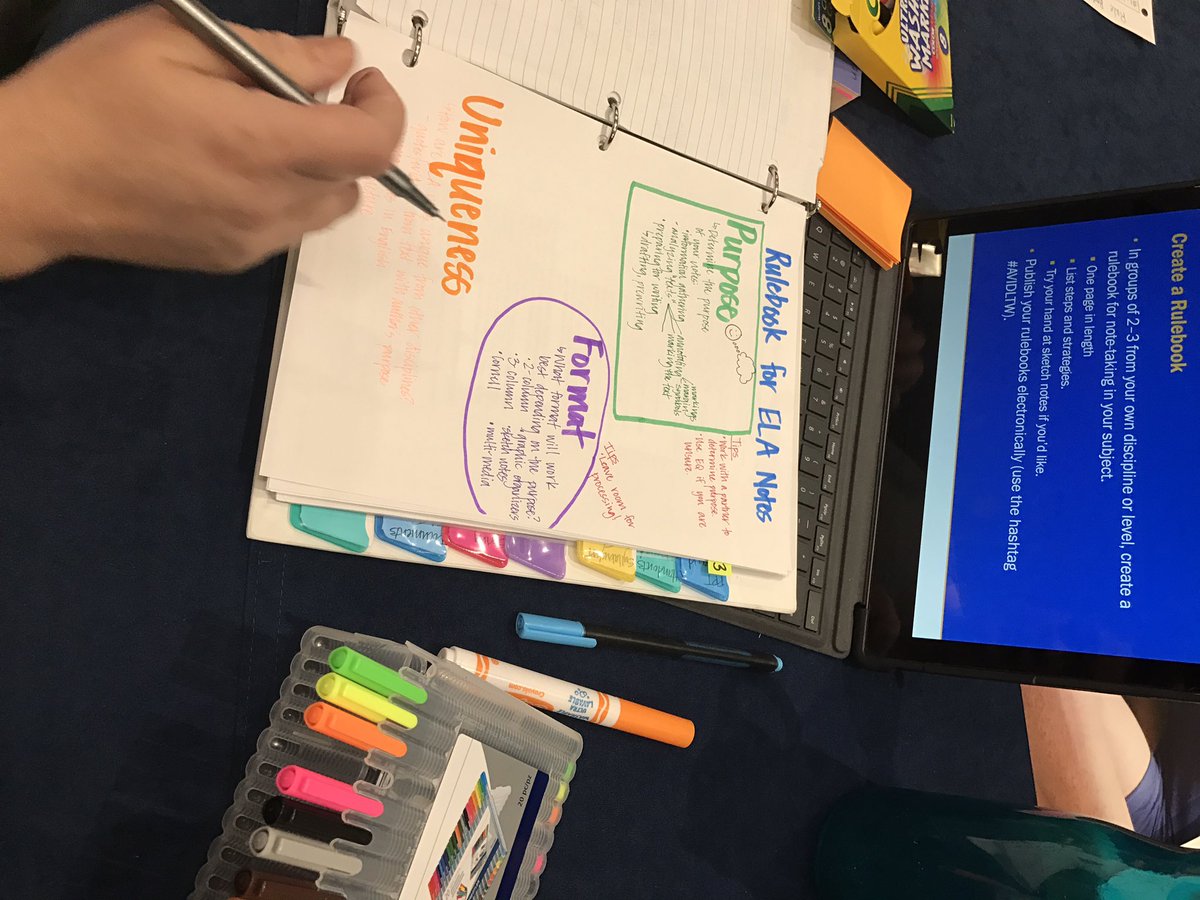 Nagle_Jenn's tweet photo. @AVID4College Learning Through Writing staff developers are rocking their training so they can help educators see that writing is thinking on paper. #AVIDStaffDev #AVIDLTW https://t.co/ulWdjc2m71