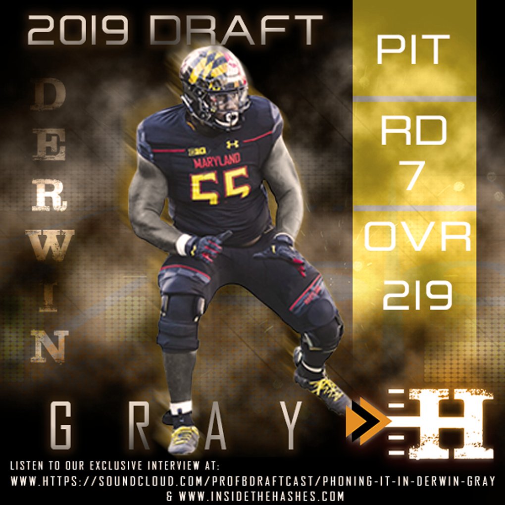 InsideHashes's tweet photo. Congratulations to @Teamgrayy ! Good luck with @steelers
Check out of EXCLUSIVE interview with Derwin Gray on our website https://t.co/KJKLzna4TH
And on #SoundCloud
https://t.co/B85uNHKUAG
#nfldraft
#nfl
#derwingray
#Interview
#insideTheHashes https://t.co/BLNSEfHX6b