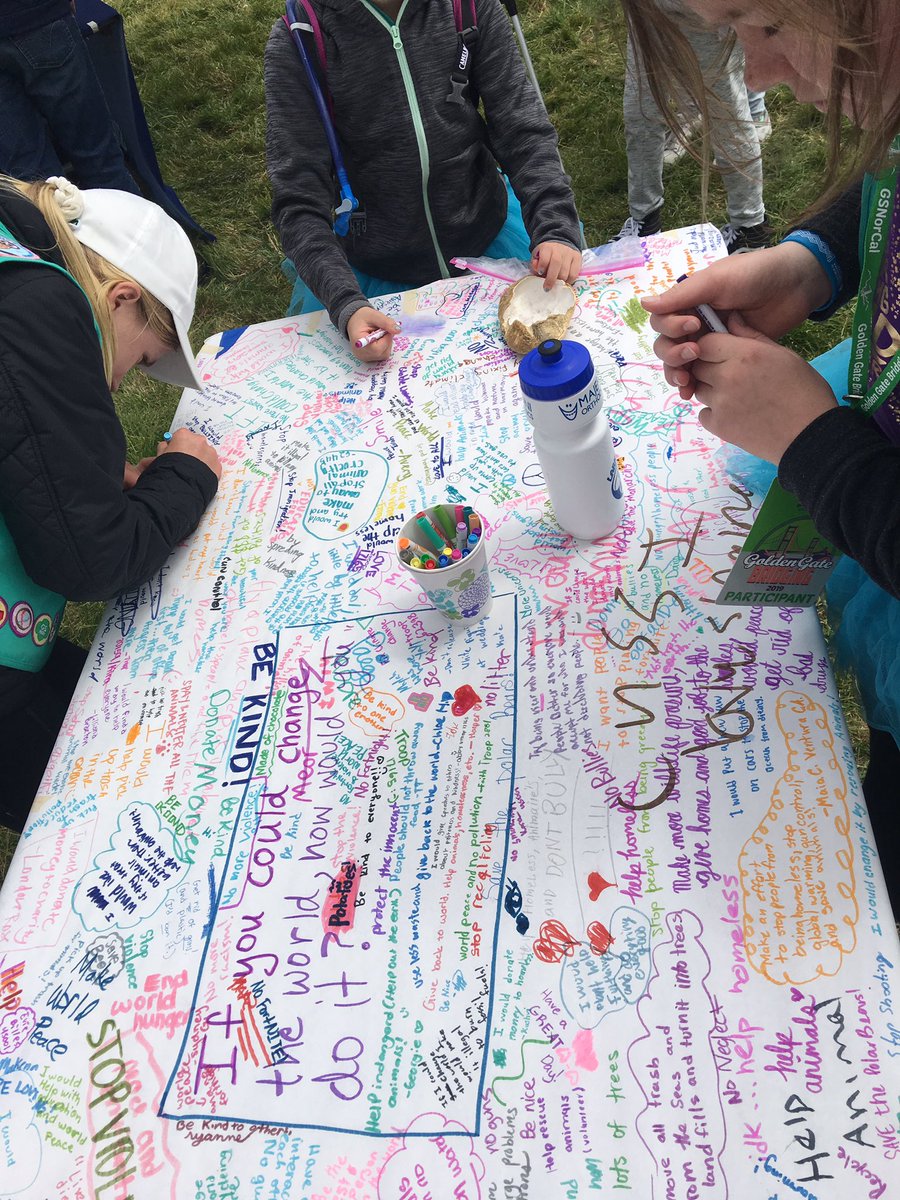 GSNorCal's tweet photo. .@girlscouts make the world a better place. @MillsCollege #GoldenGateBridging https://t.co/Jj4lfZgUxx