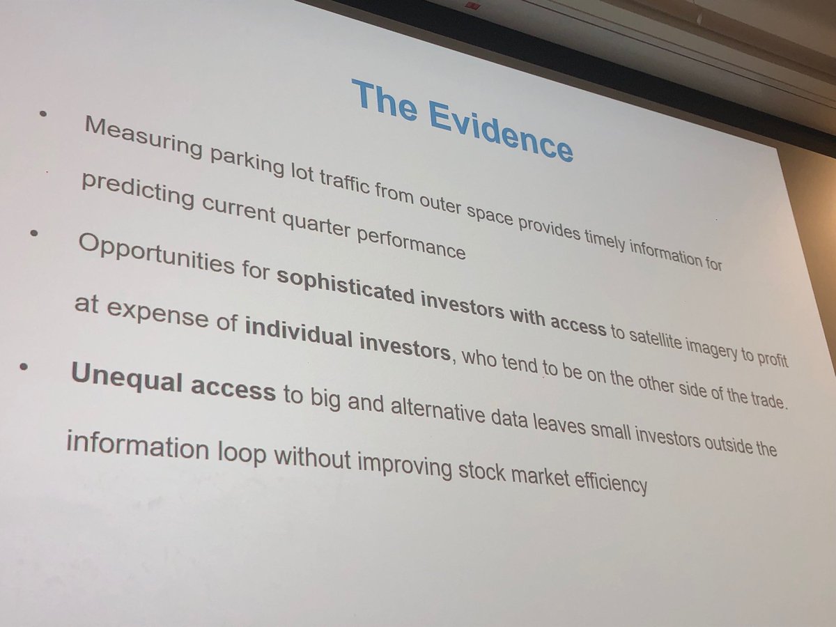 “Sophisticated investors with access to data profit at expense of individual investors” notes professor Panos Patatoukas at #haasalumni and #haasreunion