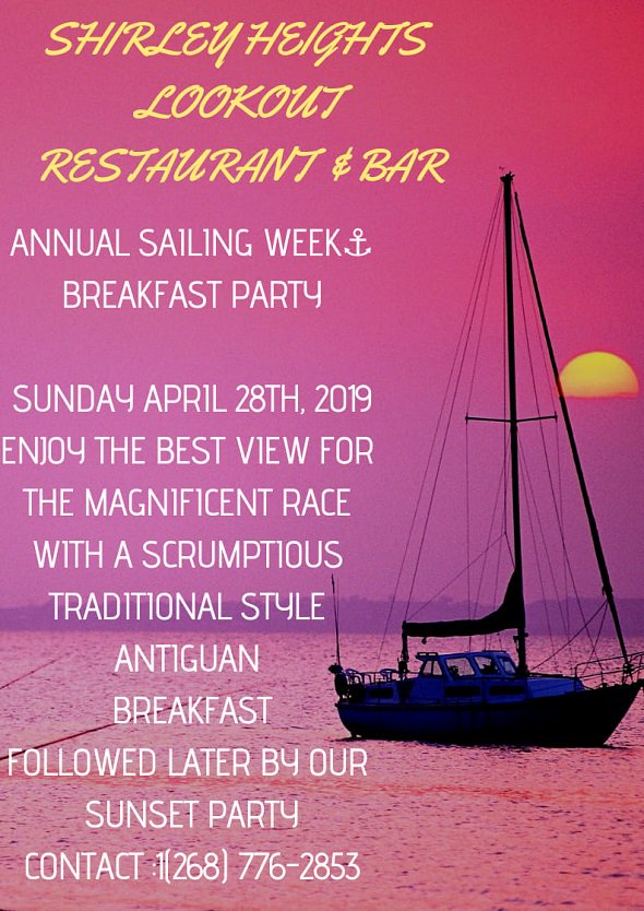 Antiguanice's tweet photo. Head to Shirley Heights early tomorrow morning to watch the race start!
🇦🇬⛵️☕️🍽🥂✨
Read more: https://t.co/Shsco8l5KM 
#BreakfastParty #ShirleyHeights #AntiguaNice #ASW52 #AntiguaSailingWeek https://t.co/rPP88cEchW