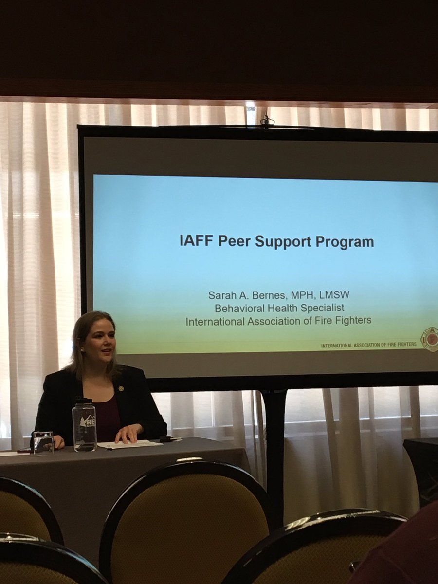 Thanks @SarahABernes  for a fantastic peek into first-responder culture and peer support models.  #AAS19