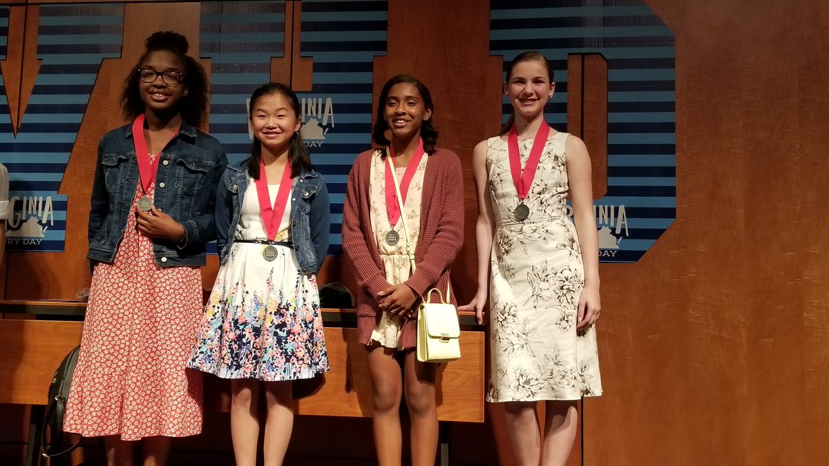 WaltonWorldCCPS's tweet photo. Cross County Congratulations!
Having qualified for the National History Day competition in MD, some winners from SCMS and MCMS pose together on stage. @pamela_plahs #oneccps https://t.co/fJxEtnNxzg