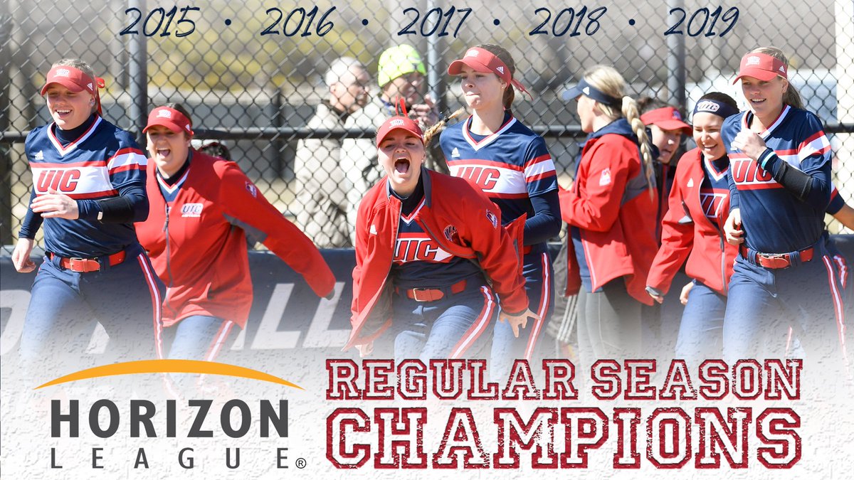 UIC_Softball's tweet photo. Today's 10-3 win over Youngstown State clinched our fifth-straight regular season title! #ItsUIC https://t.co/TEHMLvuC2O