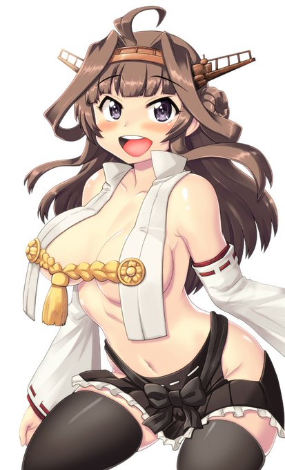 さらなる改装記念に金剛ちゃんを久しぶりに描いてみました。😊
#艦これ 