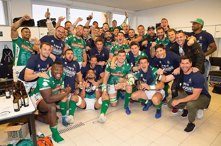 A little bit of history made today..............First Italian team to make the Pro14 Playoffs🥳 #benettonrugby #fioi #rugby #treviso